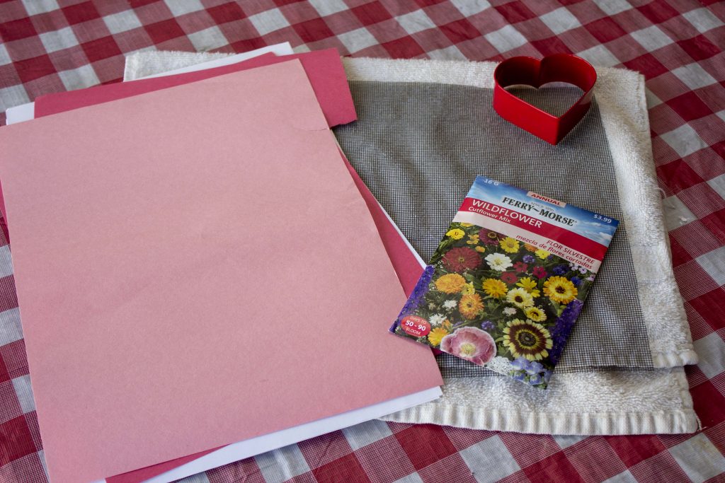 eco-friendly valentines, seed paper, flower seed paper