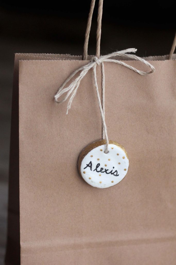 salt dough gift tags